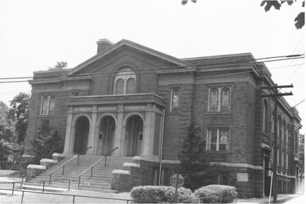 Wooster Avenue Church, eliminated to build the Innerbelt. (Photo courtesy of The University of Akron Archival Services)